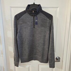Polo Ralph Lauren Gray Wool Quarter Zip Sweater
